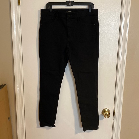 Express Women’s Black Jeans Skinny Mid Rise Size 12R - Picture 1 of 4